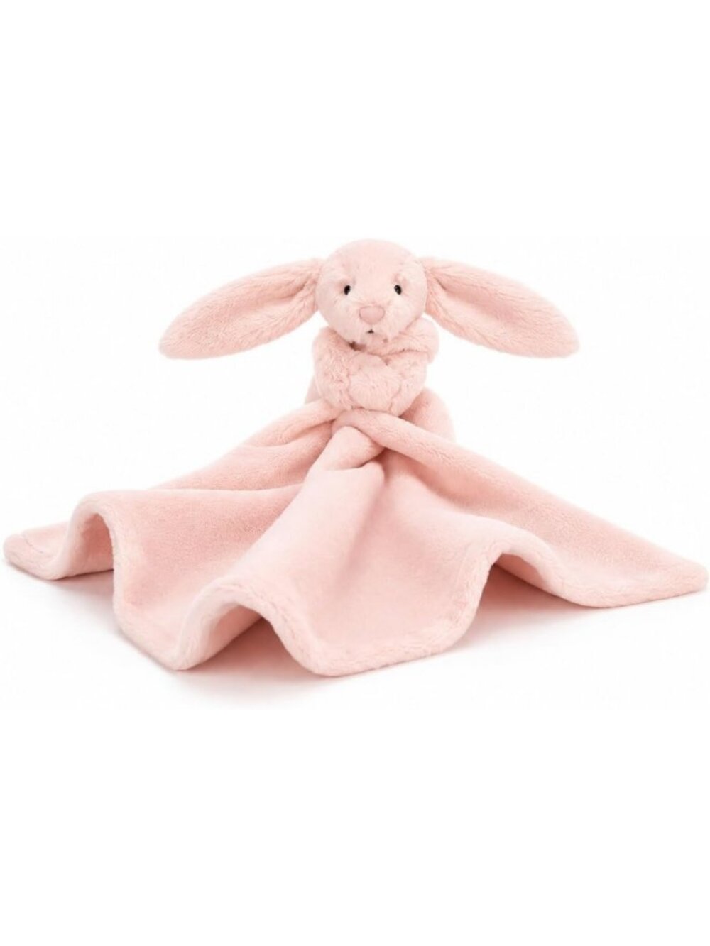 Soft Blush Bunny Soother & Security Blanket | 13.5" Lovey for Babies | Perfect